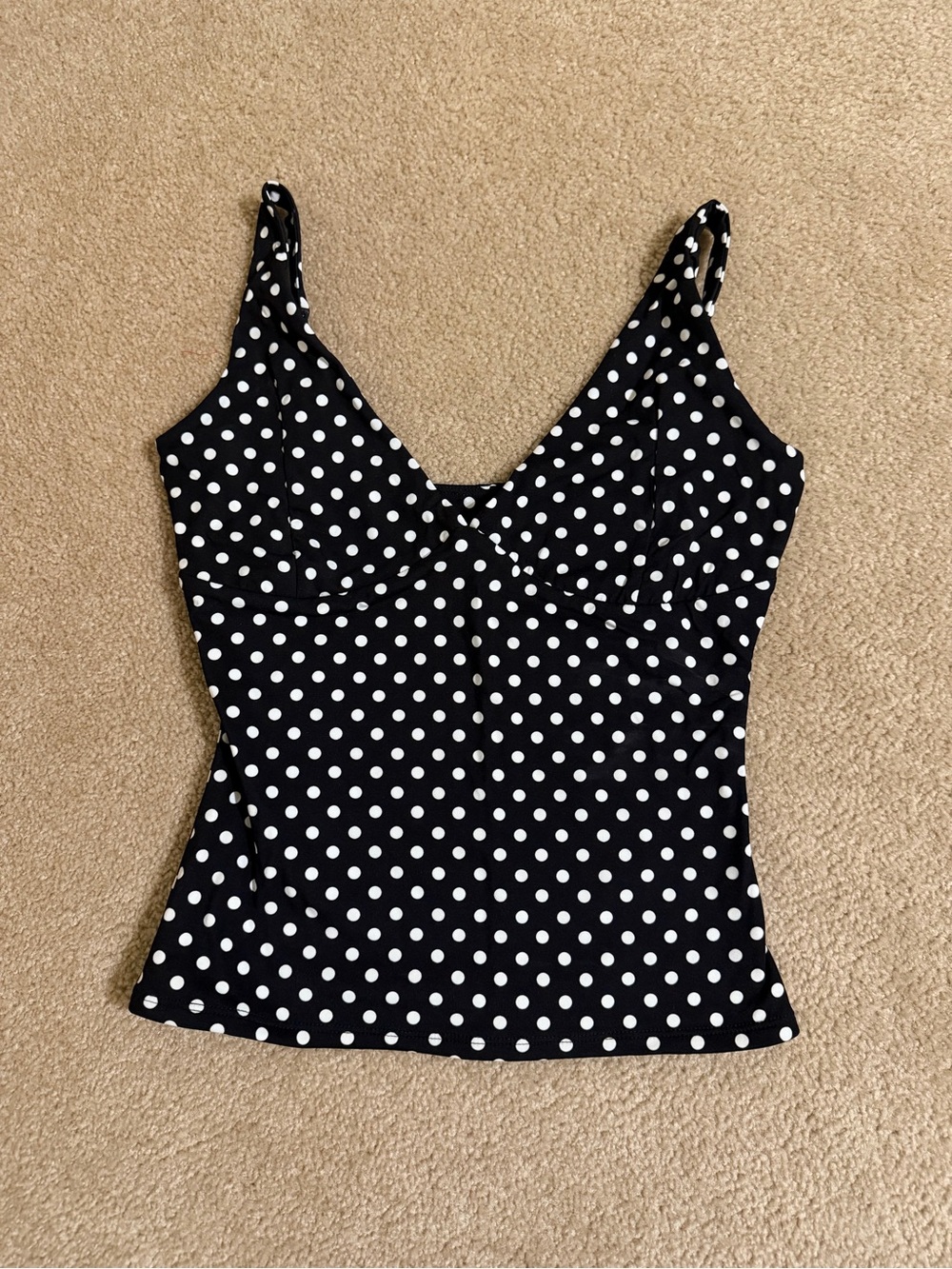 Polka Dot V-Neck Tank Top